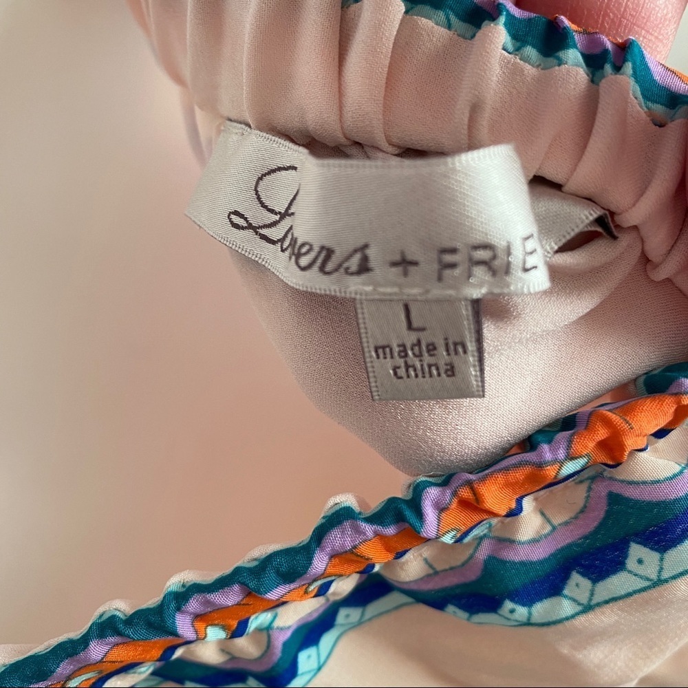 Lovers and Friends Kitty Cat Blush Scarf multicolor maxi dress - Picture 9 of 14